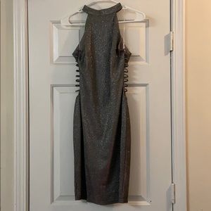Sparkly Side Cut Out Dress